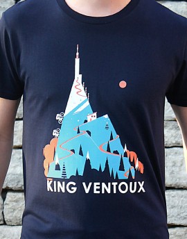 Tee shirt homme "King Ventoux" bleu