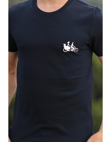 Tee Shirt ''Tandem'' fond Navy