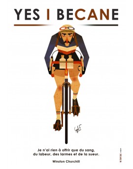 Poster cycliste des années 30