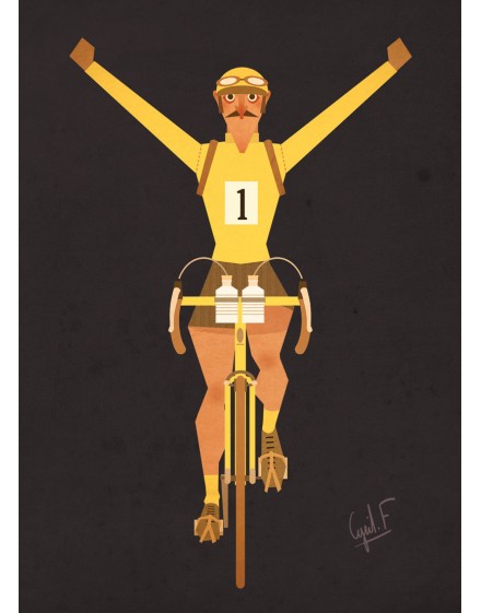 Carte Postale  ''Maillot jaune''