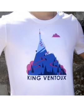 Tee shirt homme "King Ventoux" blanc