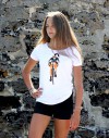 Tee shirt femme "Stamina" blanc