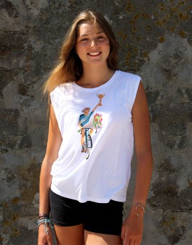 Tee shirt femme "Lily'' blanc