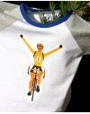 Tee shirt enfant tricolor ''maillot jaune''