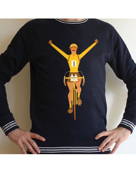 Sweat shirt homme  ''Maillot jaune''