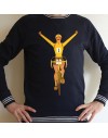 Sweat shirt homme  ''Maillot jaune''