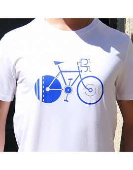 Tee shirt homme "Vélo d'Alphonse" blanc