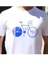 Tee shirt homme "Vélo d'Alphonse" blanc