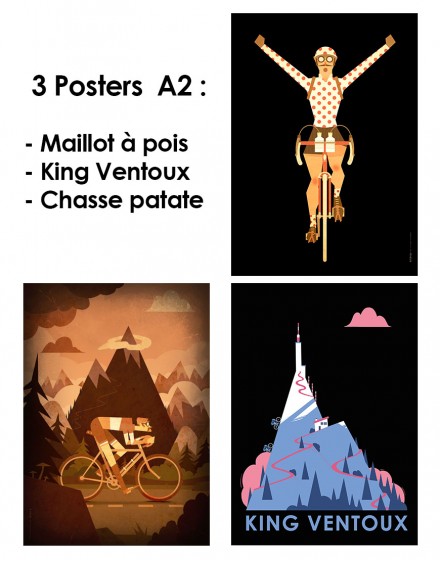 Lot de posters du grimpeur