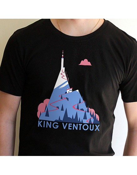 Tee shirt homme "King Ventoux" noir
