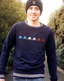 Sweat en coton bio homme ''Bleu Blanc Rouge'' édition limitée
