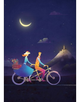Poster A2 ''Clair de lune'' 250 grammes
