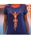 Tee shirt femme "Championne'' bleu