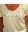 Tee shirt femme "Championne'' bleu