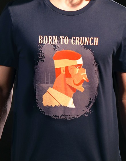 Tee Shirt Born ''to crunch'' British